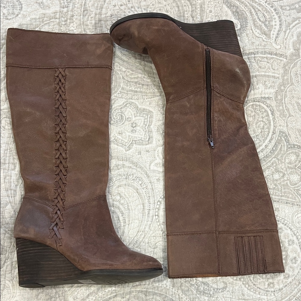 Lucky Brand Brown Heeled Boots